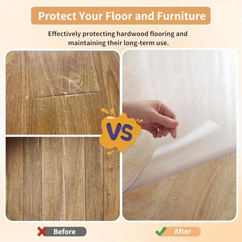 OstepDecor Clear Runner Rug for Hallway, 24 x 72 in Clear Floor Protector - size: 2' x 6' (Rectangular)