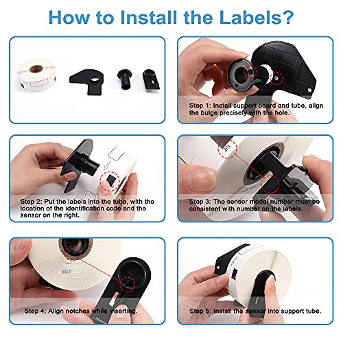 6 Rolls Compatible with Brother DK-1201 Standard Address Labels Die-Cut 1.1" x 3.5" (29mm x 90mm) for QL 600 550 810w Label Printers, 400 Labels/Roll - size: 1.1 in x 3.5 in, style: Die cut label 6 rolls