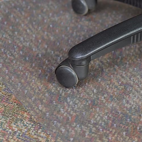 Romig Clear Carpet Office Chair Mat (36×48″) – Anti-Slip Gripper Surface with Lip, Durable 2.2 mm Desk Chair Floor Protector - size: Carpet Chair Mat