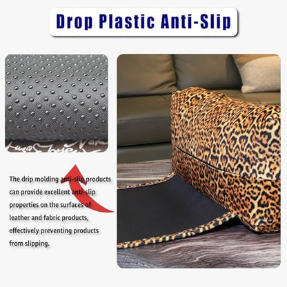 Velvet Recliner Headrest Pillow, Non-Slip Neck Support, Leopard - color: Leopard