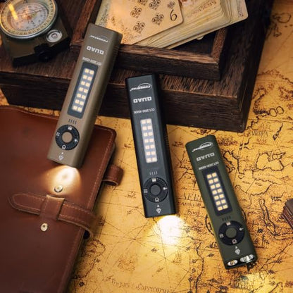 PowerTac Quad 2000 Lumen Flashlight, 4-in-1 Flat Design | USB-C Rechargeable, Multi-Light EDC Light (Flat Desert Earth) - color: Flat Desert Earth