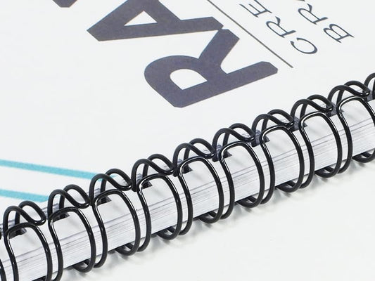 Rayson Wire Binding Spines, 3/4" 3:1 Pitch 32-Loop Black, 50 Pack - size: 3/4" (165 Sheets Capacity)