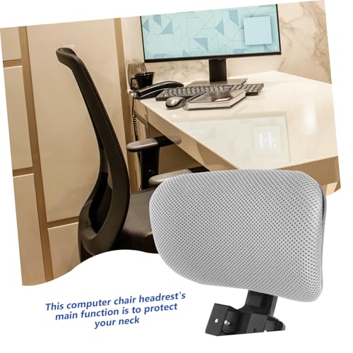 Computer Chair Head Pillow Easy Install Liftable Headrest for Office Chair Support - color: Black