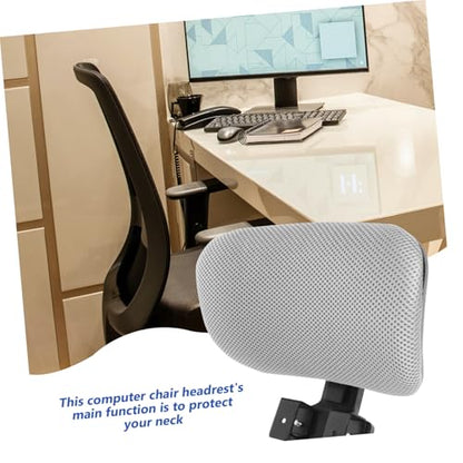 Computer Chair Head Pillow Easy Install Liftable Headrest for Office Chair Support - color: Black