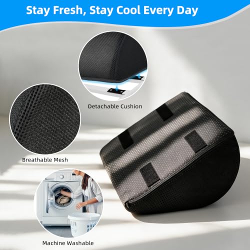 Adjustable Foot Rest Under Desk Footrest Wide Leg Rest 3 Height Positions with Detachable Foam Cushion for Desk Office Gaming Chairs - size: Cylindrical sector