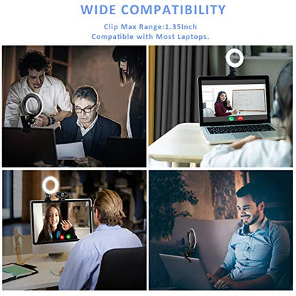 Cyezcor Video Conference Lighting Kit, Ring Light for Monitor Clip On - size: 5 Inch