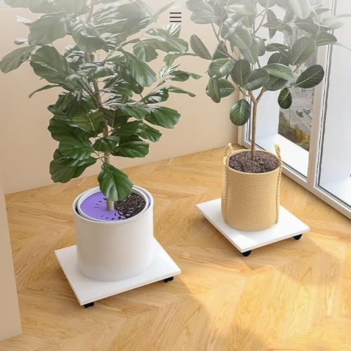 Printer Shelf Stand Under Desk Printer Stand with 4 Caster Wheels Office Movable Printer Copier Stand CPU Holder White Rolling Plant Rack Tray Printer Carts & Stands - size: 29*34cm