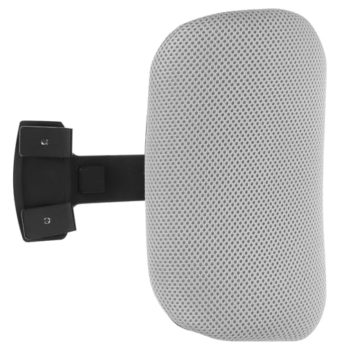 Tofficu Ergonomic Computer Chair Head Pillow Neck Support for Office Chair Plush Height Adjustable by - size: Silver gray-black frame