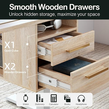 ModernMate Standing Desk with 4 Drawers, Height Adjustable