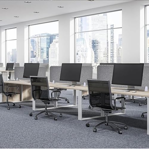Acoustic Desk Divider Mounted Privacy Panel Privacy Partition Screen Increase Private Space and Reduce Noise Suitable for Classrooms, Homes, Offices, Libraries(Gray,30X60CM) - color: Grey, size: 30X60CM