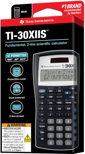 TI-30XIIS Scientific Calculator Texas Instruments, Black - color: Black