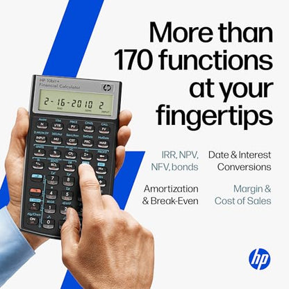 HP 10bII+ Financial Calculator for College and High School, SAT AP PSAT - size: HP 10bII+ 2026