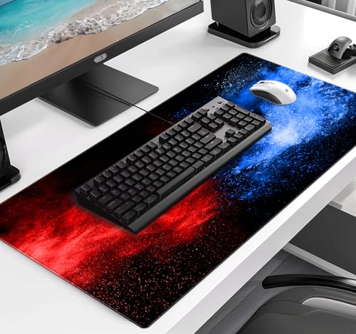 Colorful Starry Sky Mouse Pad, Office, Keyboard, Laptop, and Home Desk Pad | Large Extended Mouse Pad; Full Desk Coverage; Waterproof Coating; Stable Anti-Slide Base For Gaming, Office, Study Daily Use - color: Colorful Starry Sky