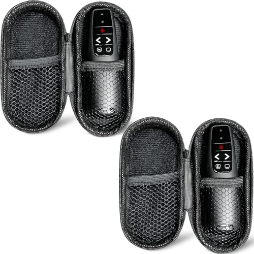 (2 Units) Presentation Clicker PowerPoint Presenter Remote: Laser Pointer Project Power Point PPT Clicker for Mac Laptop Office, Wireless Computer Clickers Slideshow Google Slide Advancer | 2‑in‑1 USB/Type C Receiver, Google Slide Advancer & Red Laser, Co