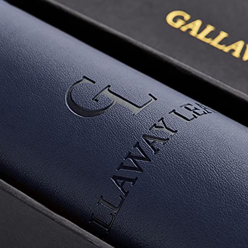 Gallaway Leather Desk Mat,Desk Writing Pad - Office Desk Pad, Large 36" x 17" Navy Blue, Desk Mats on Top of Desks, Gift Ready Elegant Computer Desk Mat Desk Cover Desk Pad Protector PU Leather - color: Navy Blue, size: Large