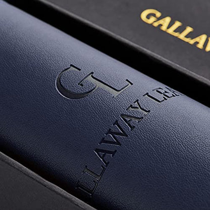 Gallaway Leather Desk Mat,Desk Writing Pad - Office Desk Pad, Large 36" x 17" Navy Blue, Desk Mats on Top of Desks, Gift Ready Elegant Computer Desk Mat Desk Cover Desk Pad Protector PU Leather - color: Navy Blue, size: Large