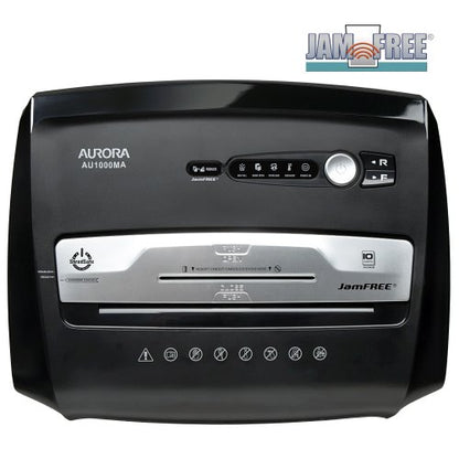 Aurora High Security JamFree AU1000MA 10-Sheet Micro-Cut Paper/CD/Credit Card Shredder with Pull-Out Wastebasket