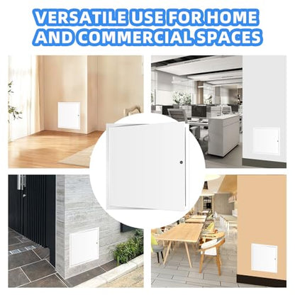18" x 18" Metal Access Panel, 1MM Thickened Access Panel for Drywall, Aluminum Access Panel for Walls and Ceilings, Rust-Resistant and Easy-to-Install Drywall Access Panel - size: 18in*18in