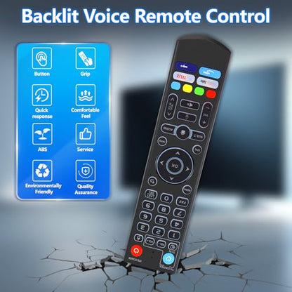 New Backlight V5 Pro Voice Remote Control, Compatible with vSeeBox V1/V2,V5/V1/V2/V3 Pro,V3 Plus,V1 Max,Elite,Max Intelligent Bluetooth Voice Remote Control - color: Backlight