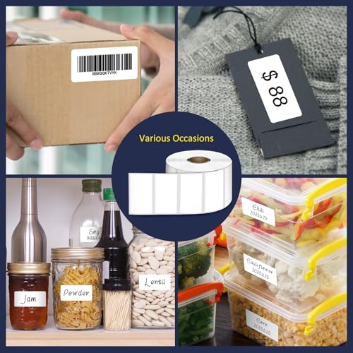 LLIKED 1300 Direct Thermal Labels 2"x1", Barcode Adress Labels - size: 2"x1"-1 Roll