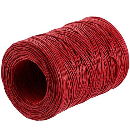 Syhood 673 Feet Floral Vine Bind Wire Rustic Craft Wire, Red - color: Red, size: 673 Feet