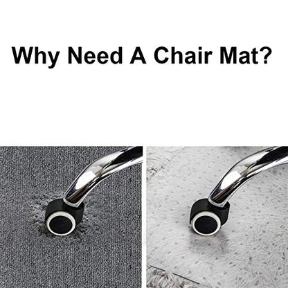 Office Desk Chair Mat - PVC Floor Protection for Hard Wood, Clear Premium Quality, Thick and Sturdy, Transparent (90x120x0.2cm) - size: 90x120x0.2cm