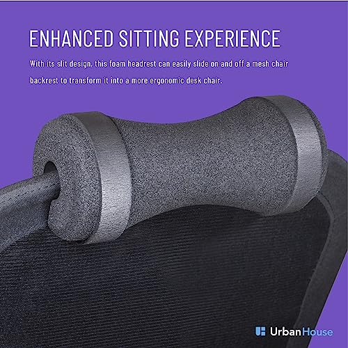 Neck Support Firm Pillow for Office Desk Mesh Chair without Headrest