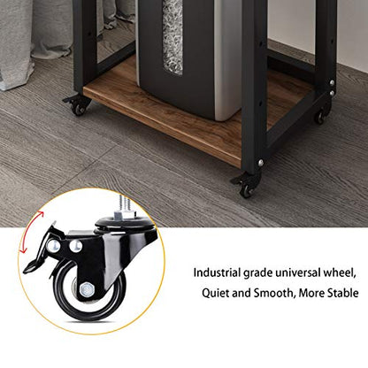 Natwind 3-Tier Tall Printer Stand,Shredder Stand Computer Host Holder,Retro - color: Retro
