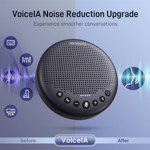EMEET Luna Plus Conference Speaker and Microphone w/ 8 Mics, 360° Voice Pickup - size: Luna Plus for 10