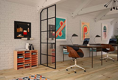 Safco Literature Organizer, 24 Compartments, Office and Classroom Mailbox with Adjustable Shelves, Wood Paper and Mail Sorter, Medium Oak - style: 24 Compartment