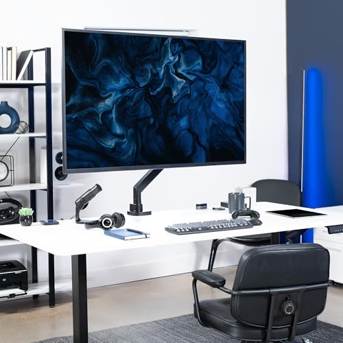 VIVO Black Single Ultrawide Desk Mount, Up to 57 in Screens, STAND-GT57