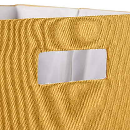 DII Collapsible Polyester Storage Cube, Solid, Lightweight and Durable, Small Square, 11x11x11, Honey Gold - color: Honey Gold, size: Small Square, 11x11x11"