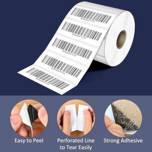 LLIKED 3" x 1" Direct Thermal Label, 1400 Barcode Shipping Labels - size: 3"x1"-1 Roll