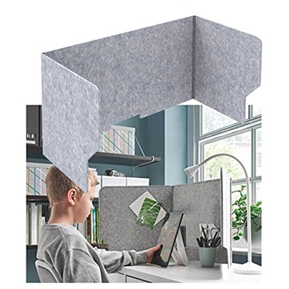 Desk Privacy Panel, Freestanding Office Partition, Desktop for Study Carrel Reduces Distractions, Stand Up(80cm/31in) - size: 80cm/31in