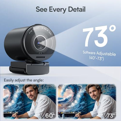 EMEET SmartCam S800 4K Webcam for Streaming, 1/2'' Sensor, Supports HDR - style: S800 1/2" Sensor Dual Autofocus