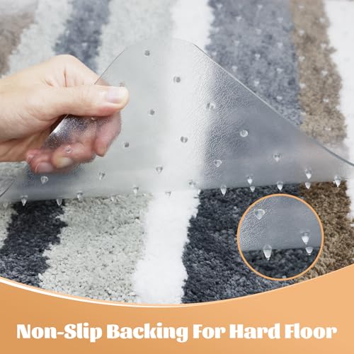 KMAT Office Chair Mat for Carpet, Computer Desk Mat,Clear Desk Chair Mat for Home Office Rolling Chair,Heavy Duty Floor Protector-Easy to Clean,Anti-Slip-36 x48 with Lip - size: 36"x48", style: Carpet Mat With Lip