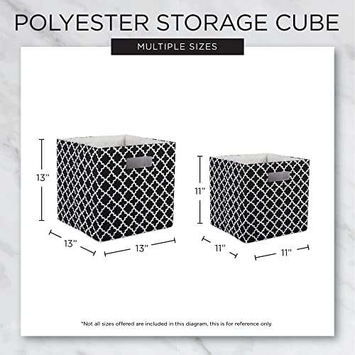 DII Poly-Cube Storage Collection Hard Sided, Collapsible Solid, Small, Teal - color: Teal, size: Small Square, 11x11x11"
