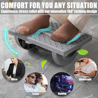 CasaZenith Foot Rest Under Desk at Work, Foot Stools for Under Office Desk - color: Gray