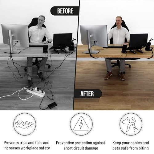 Cable Management net - Under Desk Cable Management Tray - Cable net - Wire Management Under Desk - Cord Organizer