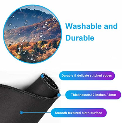 Large Mountain View Patterned Mouse Pad, Anti Slip Gaming Keyboard Desk Pad | Large Extended Mouse Pad; Full Desk Coverage; Waterproof Coating; Stable Anti-Slide Base For Gaming, Office, Study Daily Use - color: Mountain Landscape