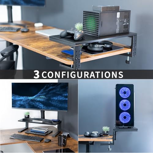 VIVO Black Clamp-on 22 in Desk Extension Shelf, DESK-SHELF22B - size: 22"