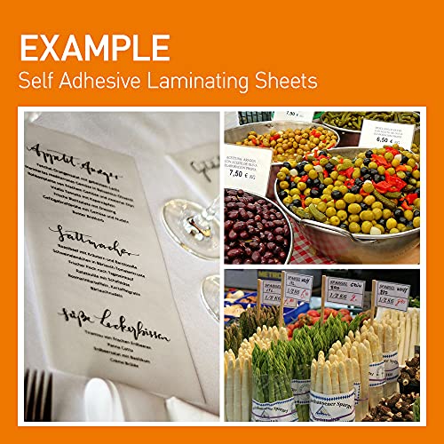VIOLETTO Self-Seal Cold Laminating Sheets, 8.7x12.2 in, 4 Mil, 50 Pack | 50 self-seal cold laminating sheets, 8.7x12.2 in, 4 mil. No machine or heat needed. Fits letter documents; peel and press. - size: 50 sheets