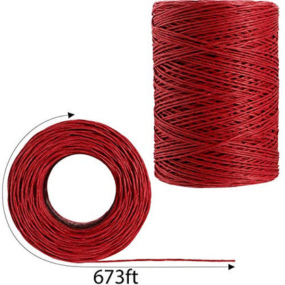 Syhood 673 Feet Floral Vine Bind Wire Rustic Craft Wire, Red - color: Red, size: 673 Feet