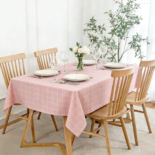 Table mat, Waterproof and Moisture-Proof, Simple and monotonous, Decorative for Dining Tables and Office desks,Pink