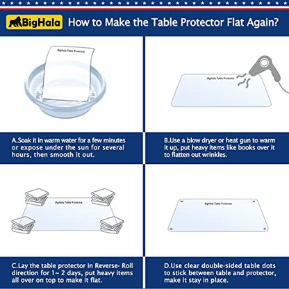 Round Clear Plastic Table Protector Cover Pad Thick Wipeable PVC Vinyl Tablecloth Furniture PVC Protective Desktop Liner Cover Waterproof Dining Tabletop Protection Desk Top Pad 36 Inch Diameter Round - color: New Version Round Shape Clear, size: 36" x 36