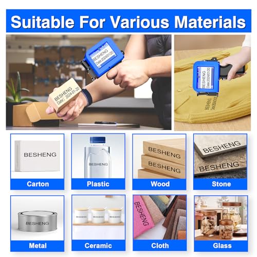 Mini Handheld Inkjet Printer Gun for Date/Batch/QRcode/Text(MP10,0.5") - size: 0.5inch Printer
