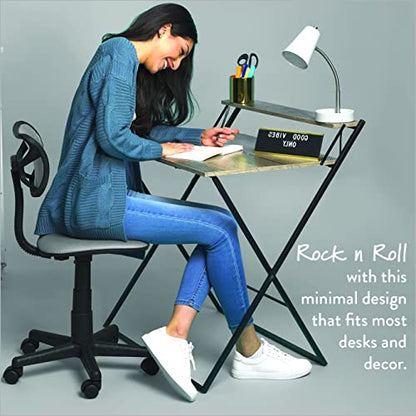 Urban Lifestyle Swivel Mesh Desk Chair, Silver 21D x 21W x 33H in - color: Silver