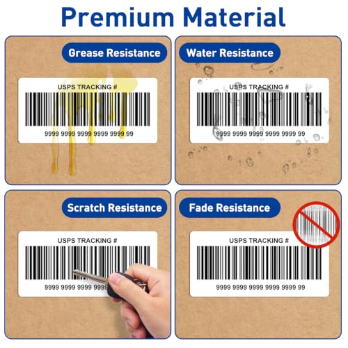 ESSENTIAL 2.25" x 4" Direct Thermal Labels, 1" Core (350 Labels, 1 Roll) - size: 2.25"x4"