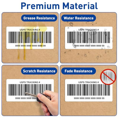 ESSENTIAL 2.25" x 4" Direct Thermal Labels, 1" Core (350 Labels, 1 Roll) - size: 2.25"x4"