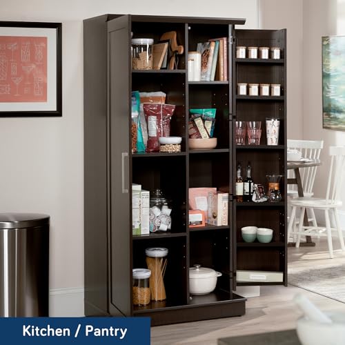 Sauder HomePlus Storage Cabinet/ Pantry cabinets, Dakota Oak finish - color: Dakota Oak